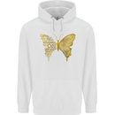 Butterfly Inspirational Quote Rhopalocera Mens 80% Cotton Hoodie White