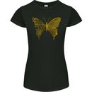 Butterfly Inspirational Quote Rhopalocera Womens Petite Cut T-Shirt Black
