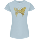 Butterfly Inspirational Quote Rhopalocera Womens Petite Cut T-Shirt Light Blue