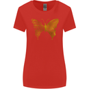 Butterfly Inspirational Quote Rhopalocera Womens Wider Cut T-Shirt Red
