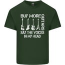 Buy More Guitars Say the Voices Funny Mens Cotton T-Shirt Tee Top Forest Green