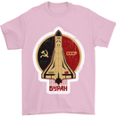 CCCP Soviet Space Program Mens T-Shirt Cotton Gildan Light Pink