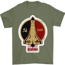 CCCP Soviet Space Program Mens T-Shirt Cotton Gildan Military Green