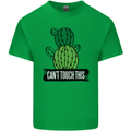 Cactus Can't Touch This Funny Gardening Mens Cotton T-Shirt Tee Top Irish Green