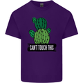Cactus Can't Touch This Funny Gardening Mens Cotton T-Shirt Tee Top Purple