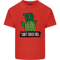 Cactus Can't Touch This Funny Gardening Mens Cotton T-Shirt Tee Top Red