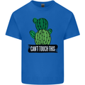 Cactus Can't Touch This Funny Gardening Mens Cotton T-Shirt Tee Top Royal Blue