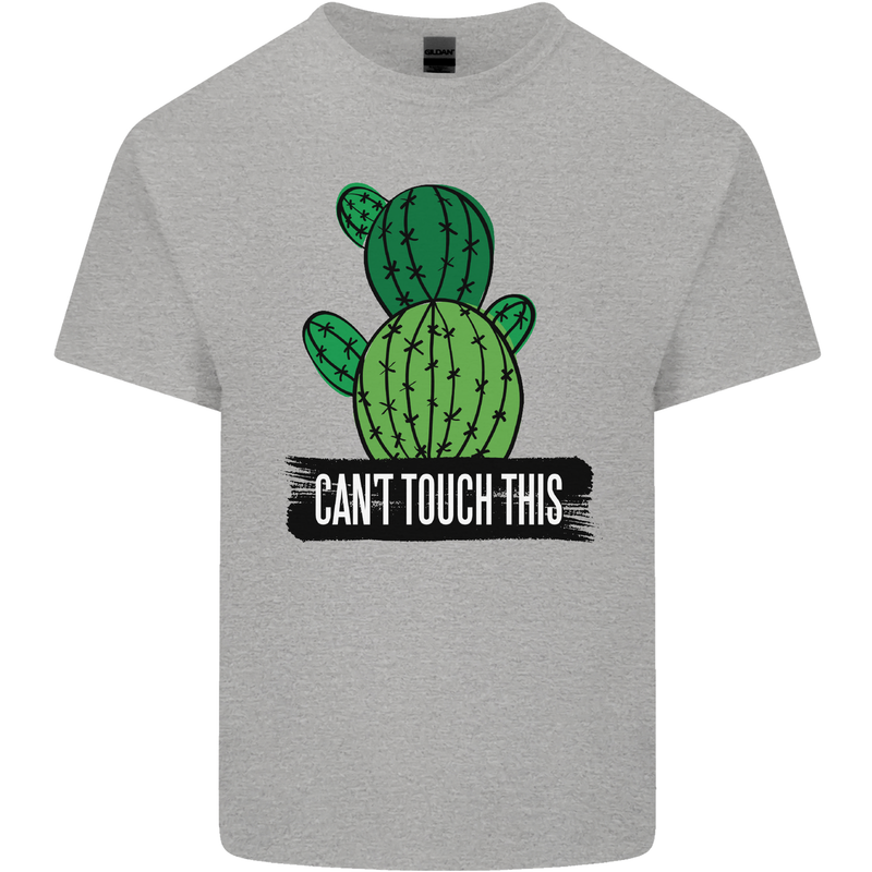Cactus Can't Touch This Funny Gardening Mens Cotton T-Shirt Tee Top Sports Grey