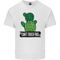 Cactus Can't Touch This Funny Gardening Mens Cotton T-Shirt Tee Top White