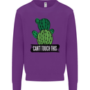 Cactus Can't Touch This Funny Gardening Mens Sweatshirt Jumper Purple