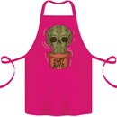 Cactus Skull Gardening Gardener Plants Cotton Apron 100% Organic Pink