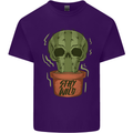 Cactus Skull Gardening Gardener Plants Mens Cotton T-Shirt Tee Top Purple