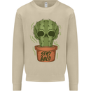 Cactus Skull Gardening Gardener Plants Mens Sweatshirt Jumper Sand