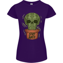 Cactus Skull Gardening Gardener Plants Womens Petite Cut T-Shirt Purple