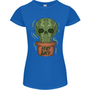 Cactus Skull Gardening Gardener Plants Womens Petite Cut T-Shirt Royal Blue