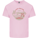 Cafe Racer Biker Motorbike Motorcycle Mens Cotton T-Shirt Tee Top Light Pink