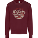 Cafe Racer Biker Motorbike Motorcycle Mens Sweatshirt Jumper Maroon