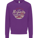 Cafe Racer Biker Motorbike Motorcycle Mens Sweatshirt Jumper Purple
