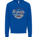 Cafe Racer Biker Motorbike Motorcycle Mens Sweatshirt Jumper Royal Blue