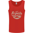 Cafe Racer Biker Motorbike Motorcycle Mens Vest Tank Top Red