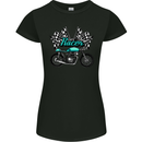 Cafe Racer Biker Motorcycle Motorbike Womens Petite Cut T-Shirt Black