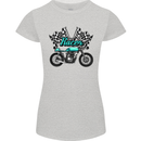 Cafe Racer Biker Motorcycle Motorbike Womens Petite Cut T-Shirt Sports Grey
