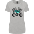 Cafe Racer Biker Motorcycle Motorbike Womens Wider Cut T-Shirt Sports Grey