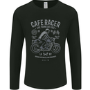 Cafe Racer Live Young Biker Motorcycle Mens Long Sleeve T-Shirt Black