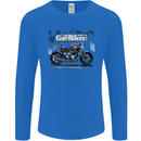 Cafe Racer Motorbike Motorcycle Biker Mens Long Sleeve T-Shirt Royal Blue