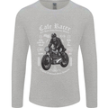 Cafe Racer Motorcycle Motorbike Biker Mens Long Sleeve T-Shirt Sports Grey