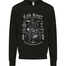 Cafe Racer Motorcycle Motorbike Biker Mens Sweatshirt Jumper Black
