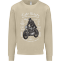 Cafe Racer Motorcycle Motorbike Biker Mens Sweatshirt Jumper Sand