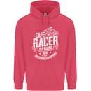 Cafe Racer Old Racing Biker Motorcycle Childrens Kids Hoodie Heliconia
