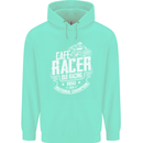 Cafe Racer Old Racing Biker Motorcycle Childrens Kids Hoodie Peppermint