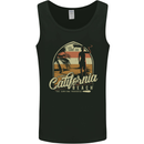 California Beach Surfing Surf Surfer Mens Vest Tank Top Black