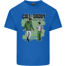 Call of Daddy Funny Parody Father's Day Dad Mens Cotton T-Shirt Tee Top Royal Blue