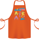 Camera Sutra Photography Photographer Funny Cotton Apron 100% Organic Orange