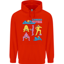 Camera Sutra Photography Photographer Funny Mens 80% Cotton Hoodie Bright Red