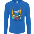 Camera With a Bird Photographer Photography Mens Long Sleeve T-Shirt Royal Blue