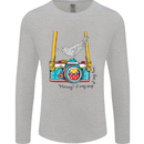Camera With a Bird Photographer Photography Mens Long Sleeve T-Shirt Sports Grey