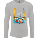 Camera With a Bird Photographer Photography Mens Long Sleeve T-Shirt Sports Grey