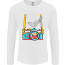 Camera With a Bird Photographer Photography Mens Long Sleeve T-Shirt White