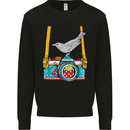 Camera With a Bird Photographer Photography Mens Sweatshirt Jumper Black