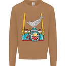 Camera With a Bird Photographer Photography Mens Sweatshirt Jumper Caramel Latte