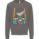 Camera With a Bird Photographer Photography Mens Sweatshirt Jumper Charcoal
