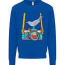 Camera With a Bird Photographer Photography Mens Sweatshirt Jumper Royal Blue