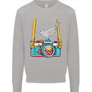 Camera With a Bird Photographer Photography Mens Sweatshirt Jumper Sports Grey
