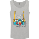 Camera With a Bird Photographer Photography Mens Vest Tank Top Sports Grey