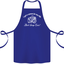 Camera for My Wife Photography Photographer Cotton Apron 100% Organic Royal Blue