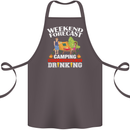 Camping Weekend Forecast Funny Alcohol Beer Cotton Apron 100% Organic Dark Grey